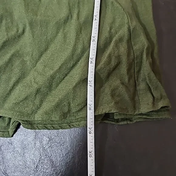 Reformation Womens Green mini dress long sleeves size 6 peasant cottage boho - Picture 8 of 10